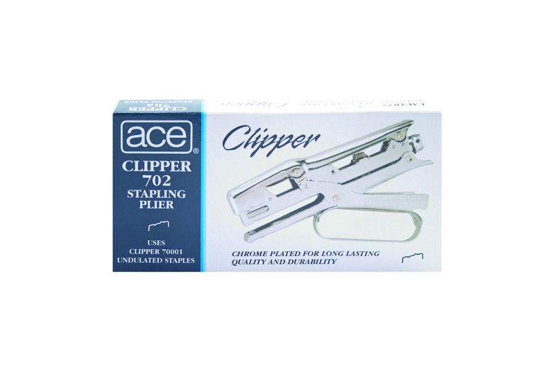 Pince agrafeuse Ace Clipper 702 Chromé pour agrafes n°700