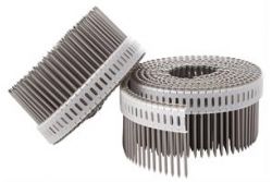 Pointes 2,5X50mm Crantées Inox A4 Tête Bombée - 395617 - Carton de 1.950
